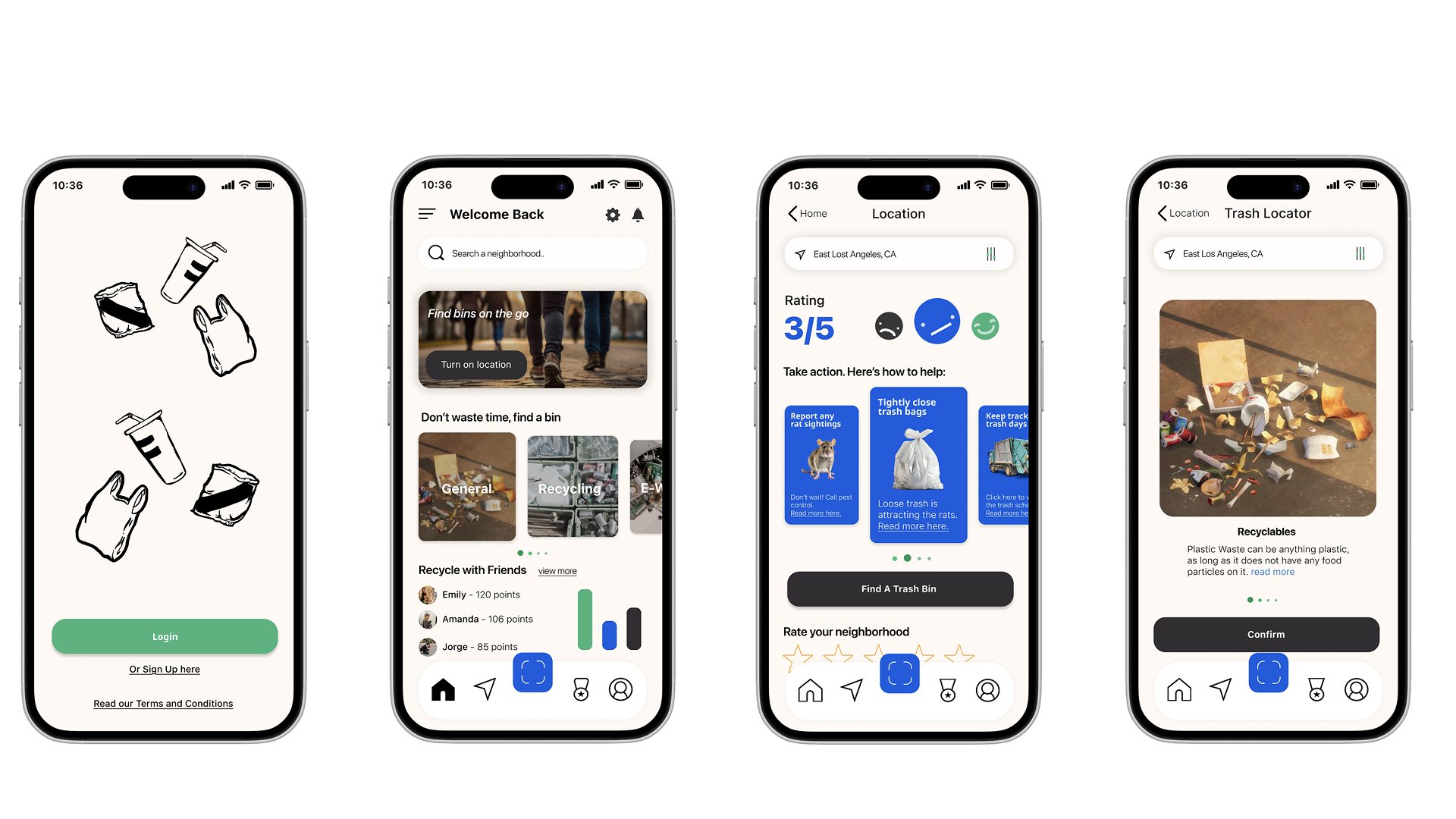 Wayste app design preview